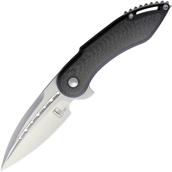 Begg Knives Steelcraft Mini Glimpse Titanium & Carbon Fiber Knife TBSCMGCFBLK