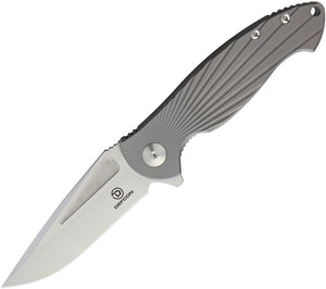 Defcon Titanium Handle Framelock S35VN Stainless Folding Clip Point Knife 1001