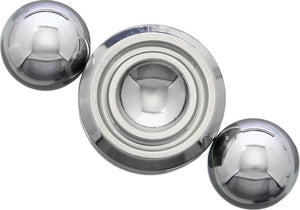 TEC Accessories Orbiter Silver Polished Titanium Fidget Spinner Device 304SB
