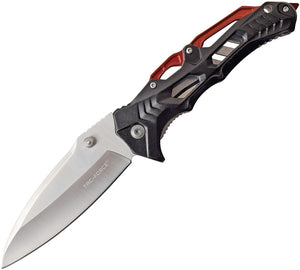 Tac Force Linerlock A/O Black Handle Red Backspacer 3Cr13 Folding Knife 1005BRD