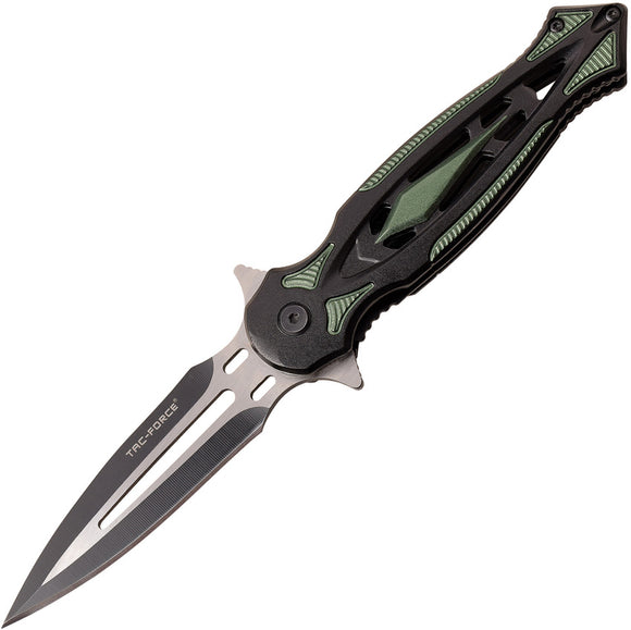 Tac Force Linerlock A/O Green Aluminum Folding 3Cr13 Pocket Knife 1023GN