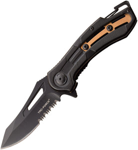 Tac Force Spring Assisted Brown & Black Folding Knife 1026bz