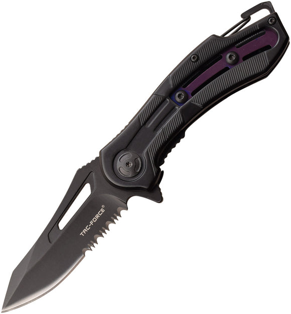 Tac Force Spring Assisted Black Folding Knife 1026pl