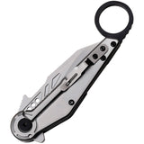 Tac Force Linerlock A/O Gray Aluminum Folding 3Cr13 Pocket Knife 1041GY