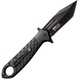Tac Force Linerlock A/O Black Aluminum Folding Stainless Pocket Knife 1042BK