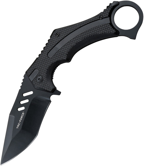 Tac Force Linerlock A/O Black ABS Folding 3Cr13 Stainless Pocket Knife 1044BK