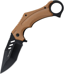 Tac Force Linerlock A/O Brown ABS Folding 3Cr13 Steel Pocket Knife 1044BR