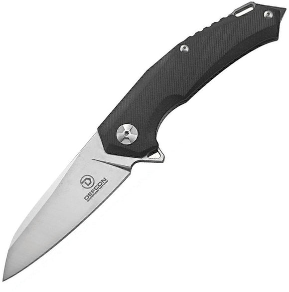 Defcon JK Hybrid Framelock Black Gray Handle Folding Knife TF3220