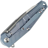 Defcon JK Radioactive Framelock Blue Handle Folding Knife TF33331