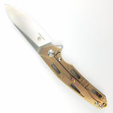 Defcon JK Cutter Pocket Knife Framelock Titanium & Carbon Fiber Folding D2 33343