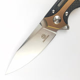 Defcon JK Cutter Pocket Knife Framelock Titanium & Carbon Fiber Folding D2 33343