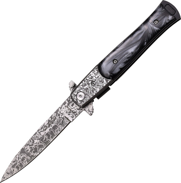 Tac Force Stiletto Linerlock A/O Imitation Mother of Pearl Folding Knife 428DMB