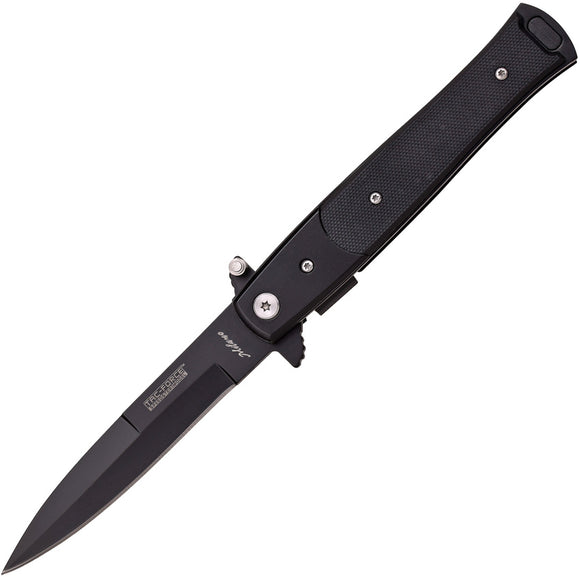 Tac Force Linerlock A/O Black G10 Handle Stainless Spear Pt Folding Knife 428G10