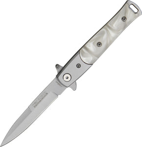 Tac Force Lil Milano Linerlock A/O Imitation Pearl Handle Folding Knife 438P