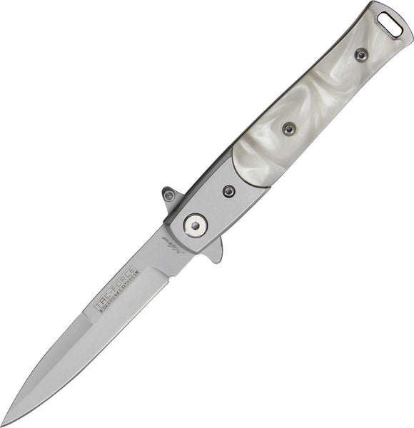 Tac Force Lil Milano Linerlock A/O Imitation Pearl Handle Folding Knife 438P