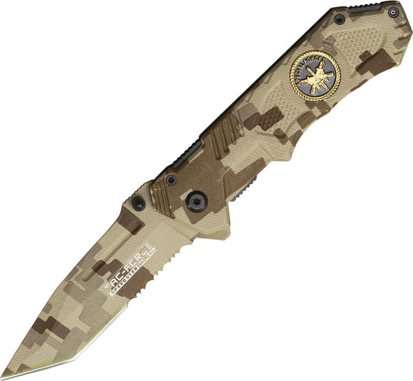 Tac Force Speed Assisted Linerlock A/O Special Forces Camo Folding Knife 458SF
