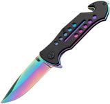 Tac Force Lot of 12 A/O Rainbow Rescue Folding 440 Stainless Pocket Knife 509XX