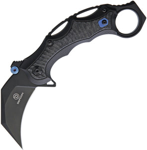 Defcon Framelock Black Folding S35VN Pocket Knife 52211