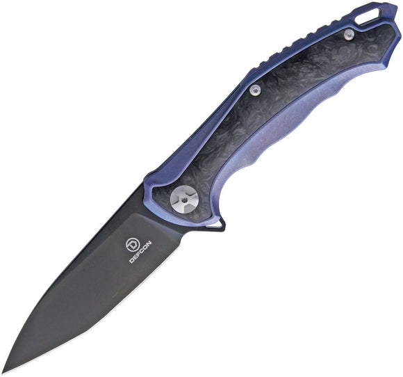 Defcon Agent Framelock Blue Folding S35VN Pocket Knife 52891