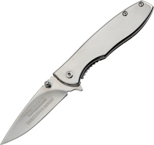 Tac Force Executive Series Framelock A/O Stainless Handle Folding Knife 573C