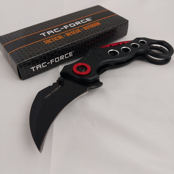 Tac Force Karambit Linerlock Black A/O Folding Stainless Pocket Knife 578BK