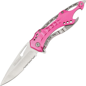 Tac Force Linerlock A/O Pink Anodized Aluminum Handle  Folding Knife 705PK