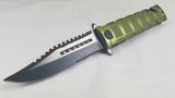 Tac Force Folding Pocket Rescue Knife 2 Tone Blade Green 710gn