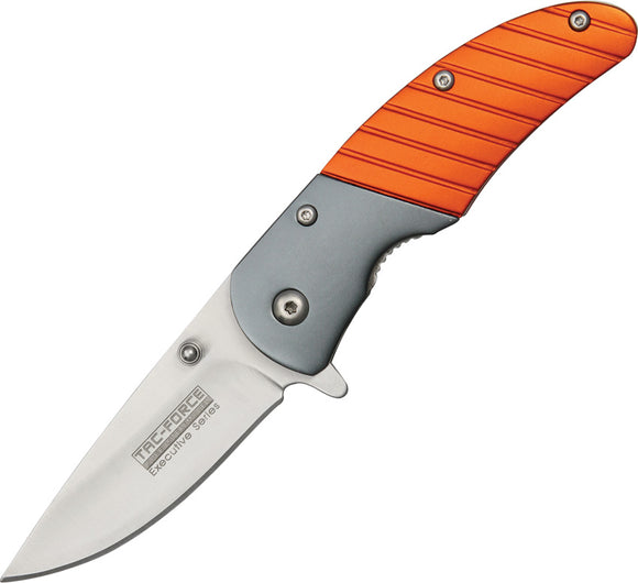 Tac Force Executive Series Linerlock A/O Orange Handle Folding Knife 732OR