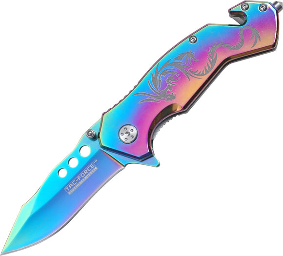 Rainbow Dragon Pocket Knife