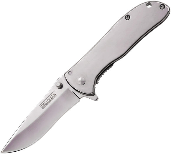 Tac Force A/O Framelock Mirror Stainless Handle Folding Blade Knife 861C
