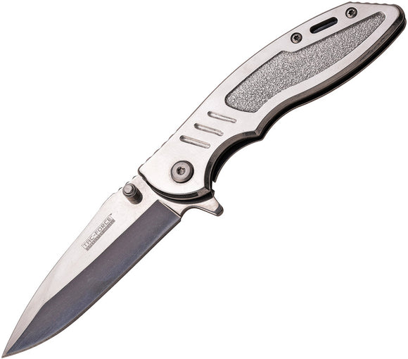 Tac Force Framelock A/O Mirror Polished Stainless Handle Folding Knife 908CH