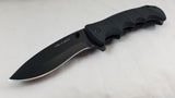 9" Tac Force Tactical Folding A/O Spring Assisted Open Black Knife - 924BP