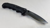 9" Tac Force Tactical Folding A/O Spring Assisted Open Black Knife - 924BP