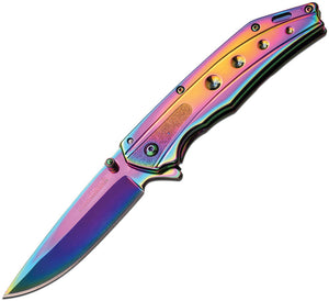 Tac Force Linerlock A/O Spectrum Ti-Coated Handle Stainless Folding Knife 925RB