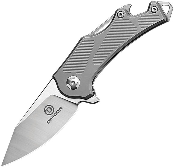 Defcon Rhino Framelock Gray Titanium Folding M390 Knife 9315