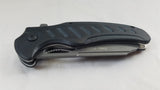 Tac Force 8" Grey Ti Folding Knife Black Wood Assisted Opening Pocket EDC - 935bk