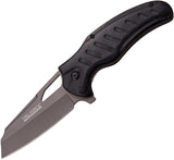 Tac Force 8" Grey Ti Folding Knife Black Wood Assisted Opening Pocket EDC - 935bk