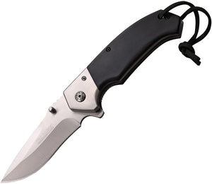 Tac Force Linerlock A/O Black Pakkawood Handle Satin Folding Knife 937SB