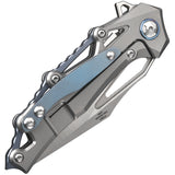Defcon Valkyrie Framelock Gray Titanium Folding M390 Knife 9393