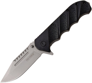 Tac Force Linerlock A/O Black Handle Bead Blast 3Cr13 Folding Knife 956BP