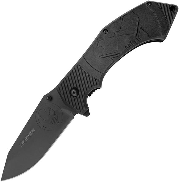 Tac Force Linerlock A/O Black Nylon Handle 3Cr13 Drop Pt Folding Knife 959BK