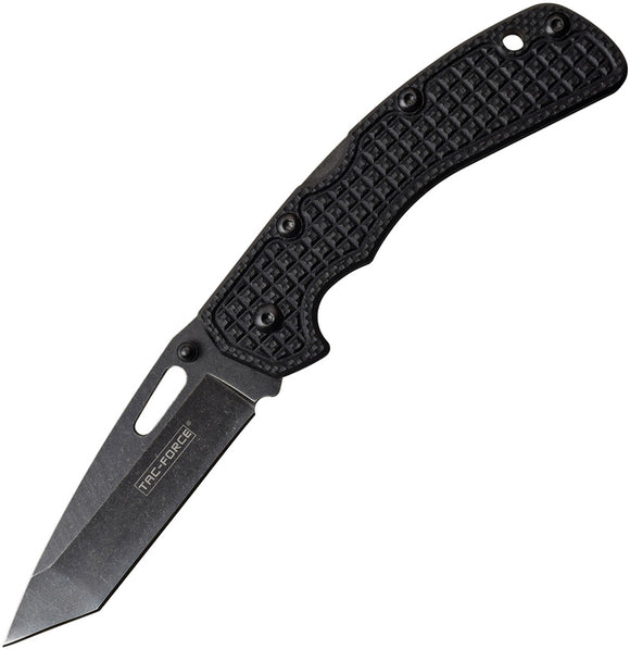 Tac Force Lockback A/O Black G10 Handle Stainless Tanto Folding Knife 962BK