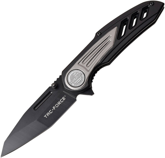 Tac Force Linerlock A/O 3Cr13 Stainless Folding Knife w/ Gray Black Handle 992GY
