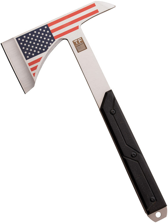 Tac Force Black Pakkawood 3Cr13 Stainless Flag Tactical Tomahawk Axe AXE001CL