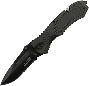 Tac Force Evolution Spring Assist A/O Black Pakkawood Folding Knife EA027BK