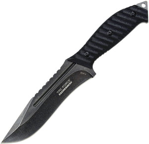 Tac Force 10.5" Evolution Black G10 Handle Clip Pt Fixed Blade Knife EFIX003BK