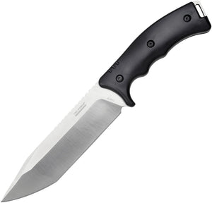 Tac Force Black G10 Handle 8Cr13MoV Tanto Satin Fixed Blade Knife EFIX004TBK