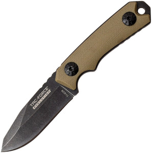 Tac Force Evolution Tan G10 Handle 8Cr13MoV Drop Pt Fixed Blade Knife EFIX009TN