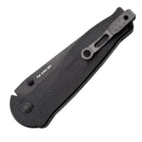 SOG Flash II Piston Lock A/O Serrated Stainless Black Folding Knife