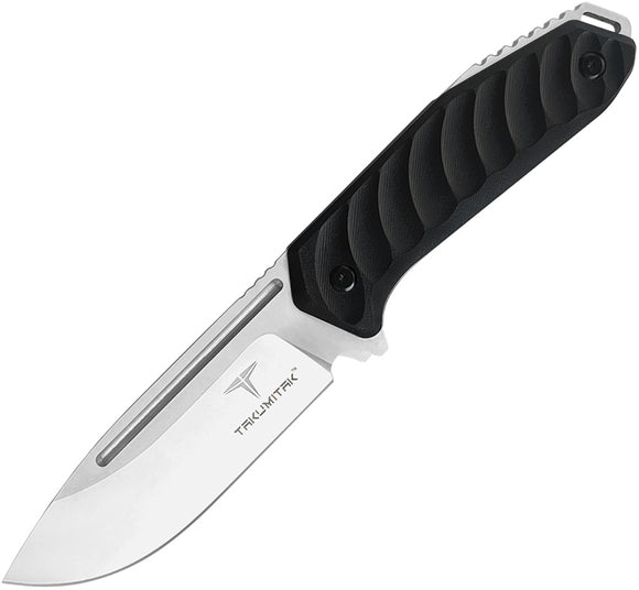 Takumitak Takumi Black Smooth G10 D2 Stainless Steel Fixed Blade Knife 208SL